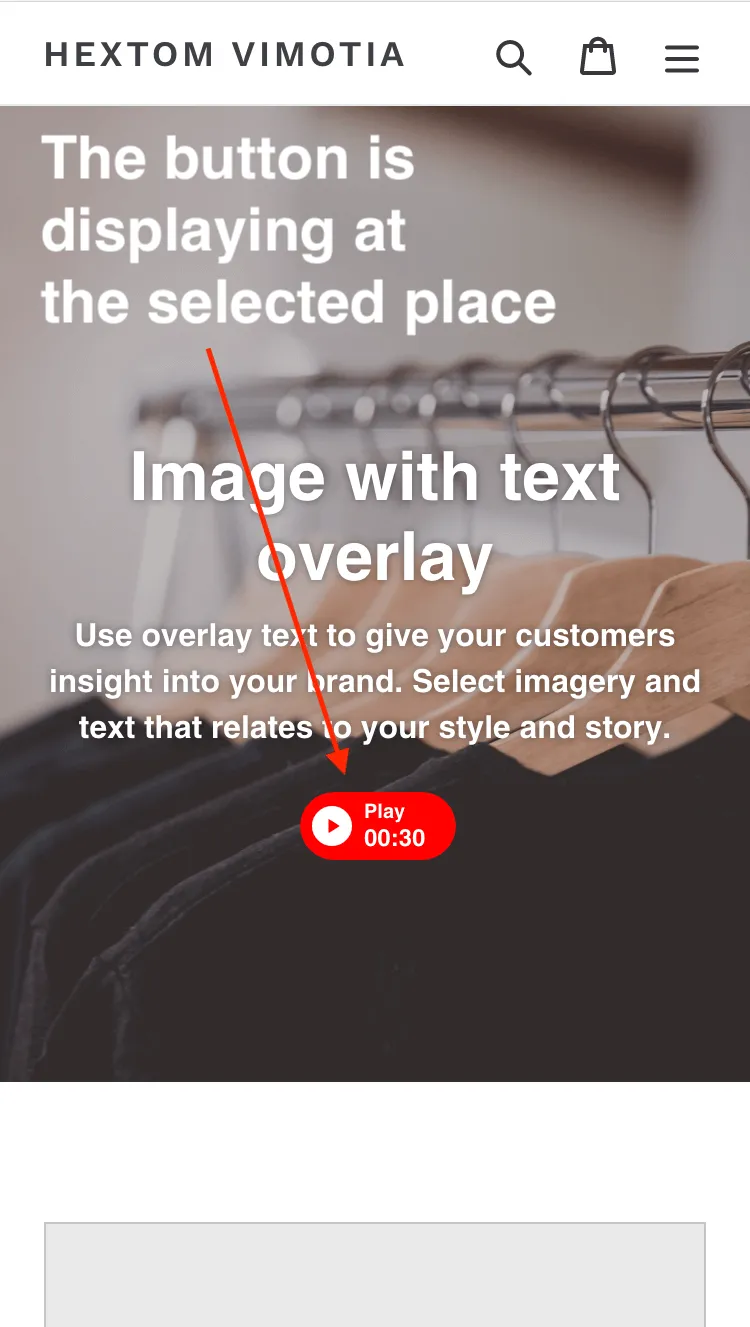 Display a video on your homepage
