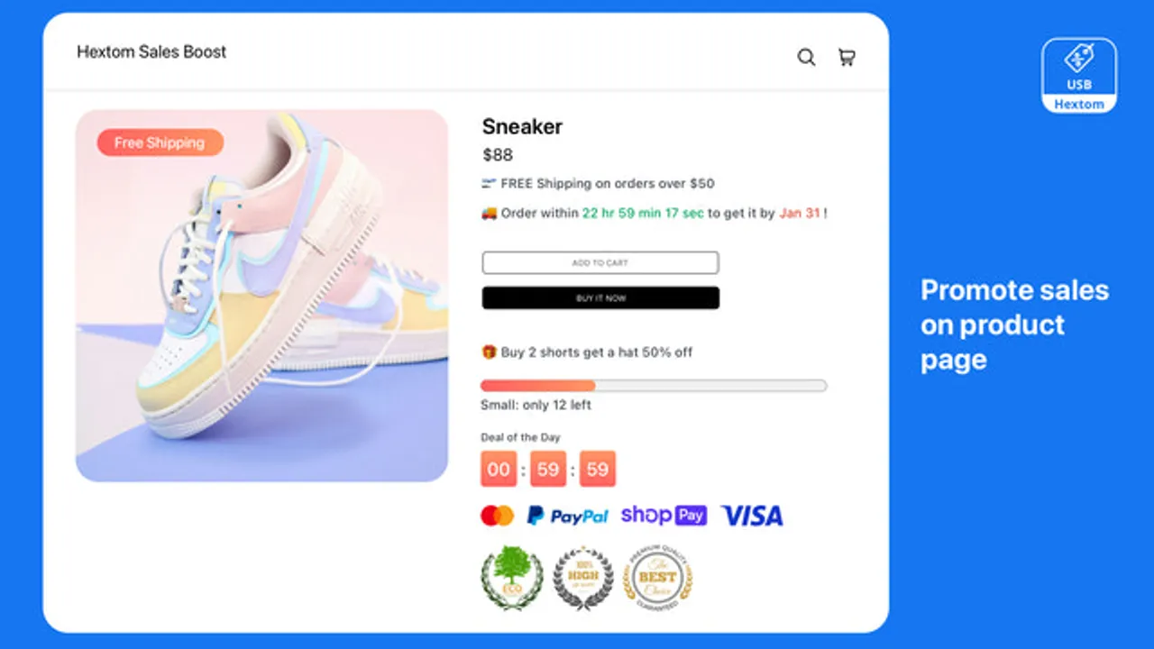 Hextom: Upsell Sales Boost screenshot 2