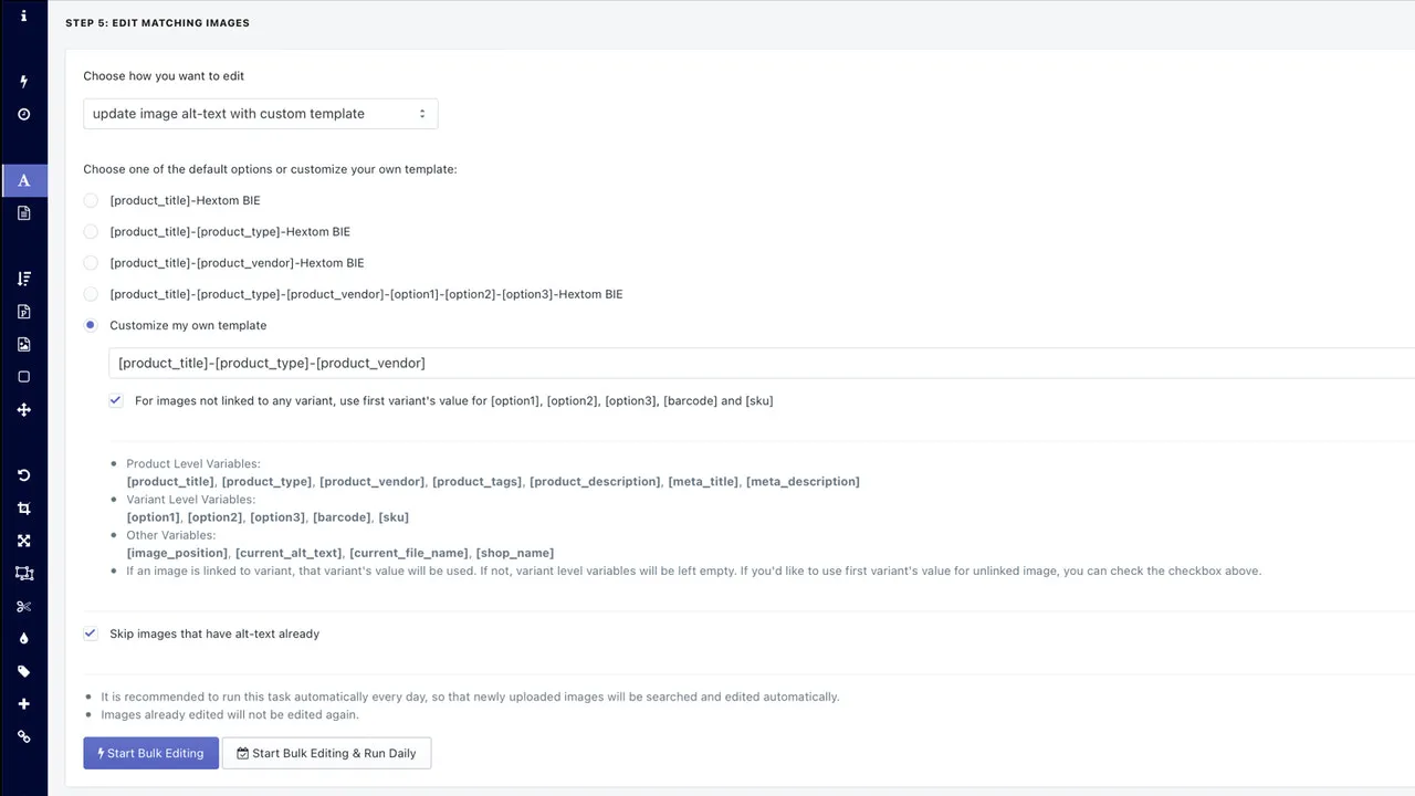 Hextom: Bulk Image Edit & SEO screenshot 4